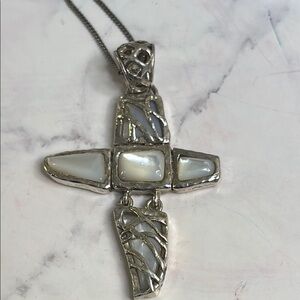 Studio Barse Silver Cross Pendant Necklace